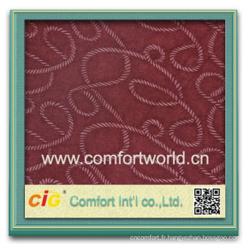 Mode nouveau design assez élégant polyester types de tissu matériau canapé